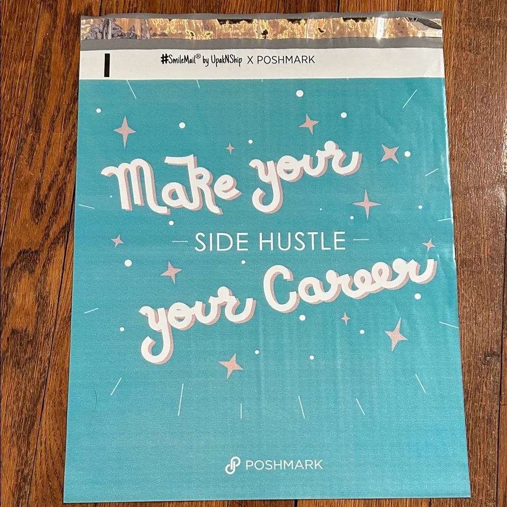 Teal 'Make Your Side Hustle Your Career' 14x17 Poly Mailer Set of 48